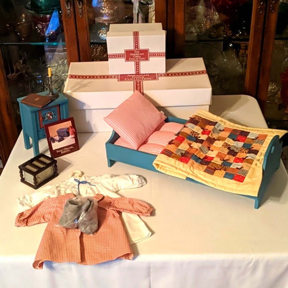 American Girl Kirsten Bed and Wash Stand Set